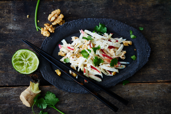 Buch_Vegan ohne Soja_Waldorfsalat Vegan ohne Soja: Rezept für Asia-Waldorfsalat